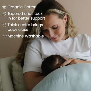 Snuggle Me Organic | Feeding Support | Nursing, Bottle Feeding and Bonding Support | Organic Cotton,...