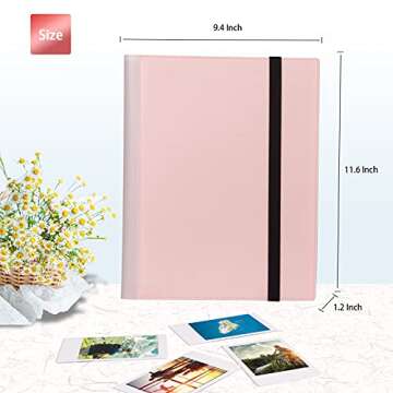 432 Pockets Photo Album for Fujifilm Instax Mini Camera, Polaroid Camera, for Fujifilm Instax Mini 12 11 9 40 99 90 8 7 Evo LiPlay Instant Camera, Polaroid 2x3 Film/Fujifilm Instax Mini Film (pink)