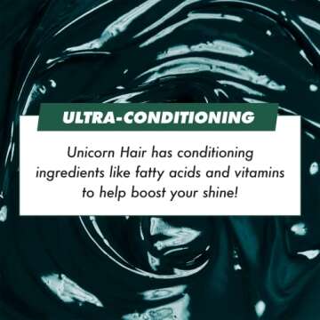 Lime Crime Unicorn Hair Dye Full Coverage, Sea Witch (Rich Teal) - Vegan and Cruelty Free Semi-Permanent Hair Color Conditions & Moisturizes - Temporary Green Hair Dye With Sugary Citrus Vanilla Scent