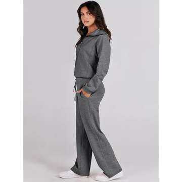 Stylish ANRABESS Women's 2 Piece Sweatsuit for Fall