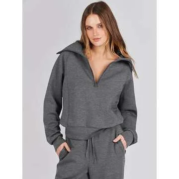 Stylish ANRABESS Women's 2 Piece Sweatsuit for Fall
