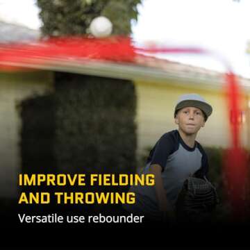 SKLZ PitchBack Baseball Softball Rebounder Training Net