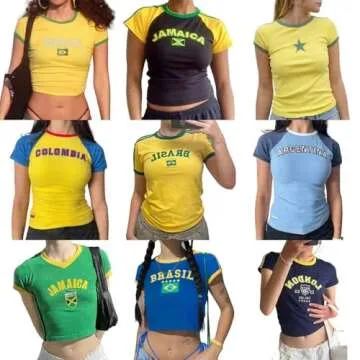 Vintage Graphic Baby Tee for Women - Trendy Y2k Crop Tops