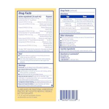 Boiron Chestal Honey Adult Cold and Cough Syrup for Nasal and Chest Congestion, Runny Nose, and Sore Throat Relief - 6.7 Fl oz