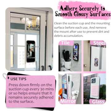 Galundge Silicone Suction Phone Case Mount - Hands-Free Solution