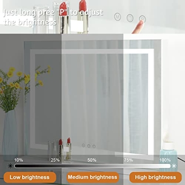 Large Hollywood Style Lighted Makeup Mirror with USB Port