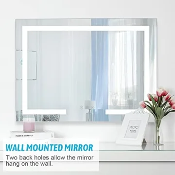Large Hollywood Style Lighted Makeup Mirror with USB Port