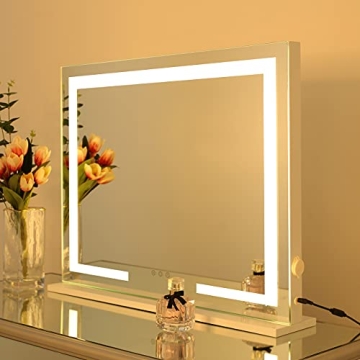 Large Hollywood Style Lighted Makeup Mirror with USB Port