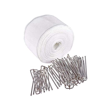Transformative INCREWAY Curtain Accessory: 10M Curtain Tape with 20 Hooks for DIY Home Decor