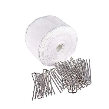 Transformative INCREWAY Curtain Accessory: 10M Curtain Tape with 20 Hooks for DIY Home Decor