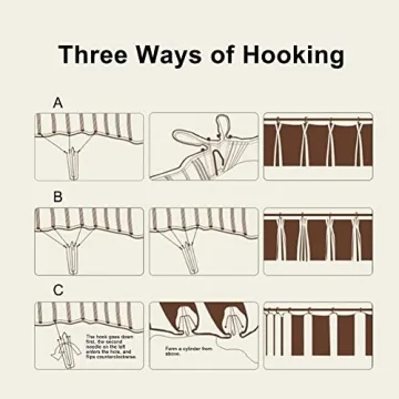 INCREWAY 10M Curtain Tape with Stainless Steel Hooks for DIY