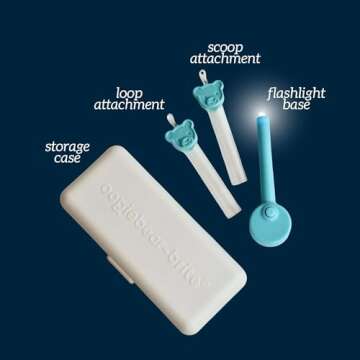 oogiebear Brite - Baby Nose Cleaner and Ear Wax Removal Tool. Baby Gadget with Nighttime LED Light. Safe Snot Booger Picker for Newborns, Infants & Toddlers