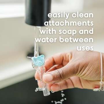 oogiebear Brite - Baby Nose Cleaner and Ear Wax Removal Tool. Baby Gadget with Nighttime LED Light. Safe Snot Booger Picker for Newborns, Infants & Toddlers