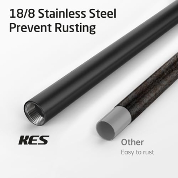 Elegant KES Black Toilet Paper Holder with Marble Base