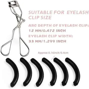 GOUWEIBA 28pcs Silicone Eyelash Curler Refill Pads