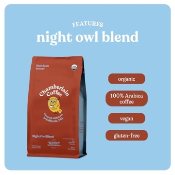 Chamberlain Coffee Night Owl Dark Roast - Organic Coffee