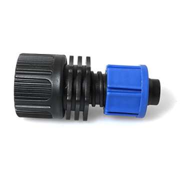 ZRM&E 4PCS Perma-Loc 1/2" Tubing x 3/4" FHT w/Swivel Drip Irrigation Fittings, Reusable Connector Faucet Garden Hose Adapter