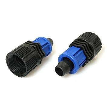ZRM&E 4PCS Perma-Loc 1/2" Tubing x 3/4" FHT w/Swivel Drip Irrigation Fittings, Reusable Connector Faucet Garden Hose Adapter