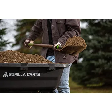 Heavy-Duty Poly Dump Cart No-Flat Tires 1200 lb Capacity