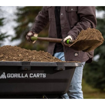 Heavy-Duty Poly Dump Cart No-Flat Tires 1200 lb Capacity