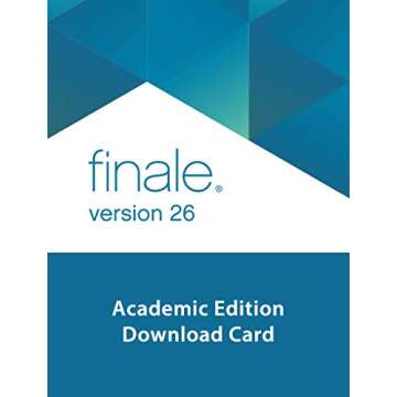 Makemusic Finale 26 Academic Edition Music Notation Software Download Card