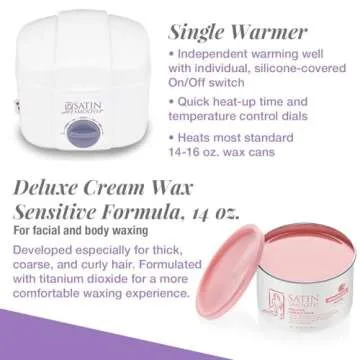 Satin Smooth Deluxe Wax Warmer Kit for Hair Removal