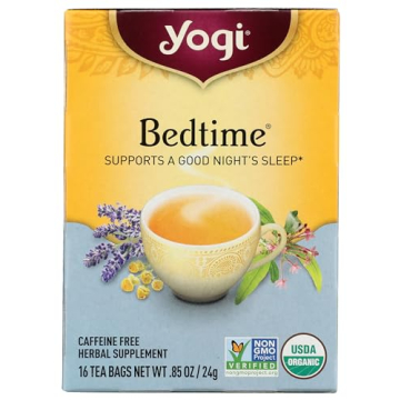 Yogi Tea Organic Bedtime Herbal Tea, 16 Count for Peaceful Sleep