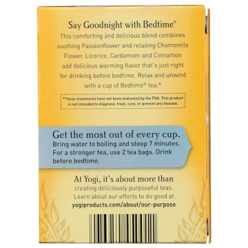 Yogi Organic Bedtime Tea for Relaxation and Sleep