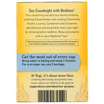 Yogi Organic Bedtime Tea for Relaxation and Sleep
