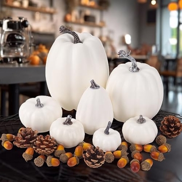 35pcs Plastic Pumpkin Decor for Halloween and Thanksgiving