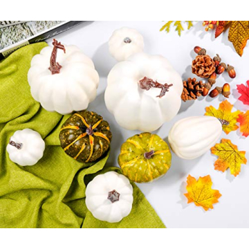 35pcs Plastic Pumpkin Decor for Halloween and Thanksgiving