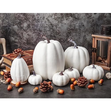 35pcs Plastic Pumpkin Decor for Halloween and Thanksgiving