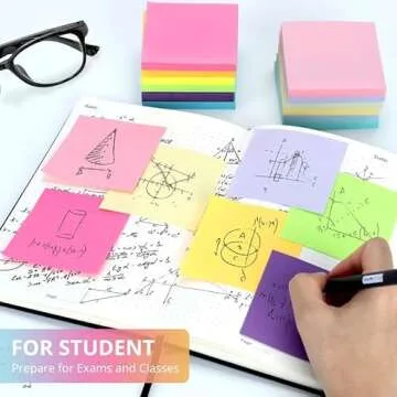Vibrant Sticky Notes Set for Home, Office, and School