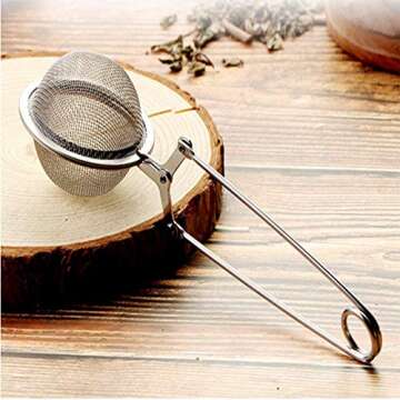 Snap Tea Infuser - Stainless Steel Mesh Tea Strainer