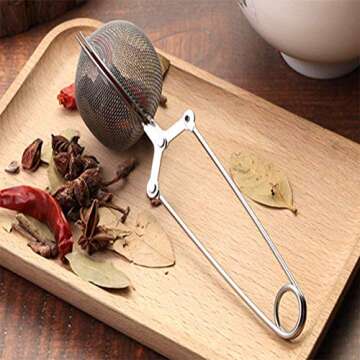 Snap Tea Infuser - Stainless Steel Mesh Tea Strainer