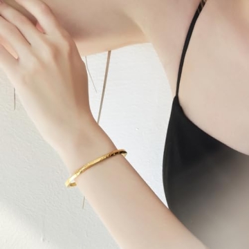 Cicy Bell Mobius Bangle Bracelet 18k Gold Plated Gift Ideal