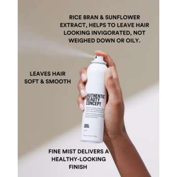 Authentic Beauty Concept Glow Touch | Finishing Spray | Shine Spray | Soft & Smooth Finish | All Hai...