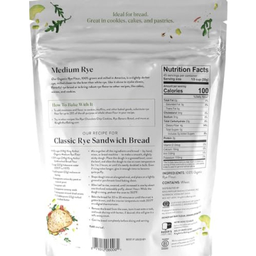 King Arthur Organic Medium Rye Flour - Perfect for Baking