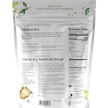 King Arthur Organic Medium Rye Flour - Perfect for Baking