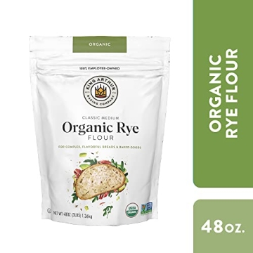King Arthur Organic Medium Rye Flour - Perfect for Baking