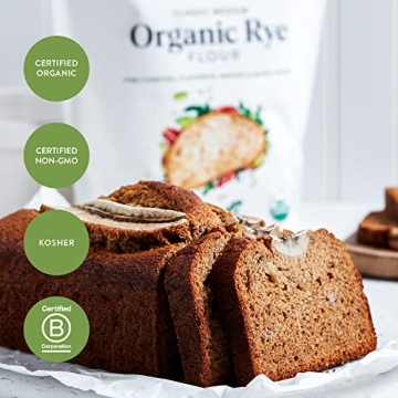 King Arthur Organic Medium Rye Flour - Perfect for Baking