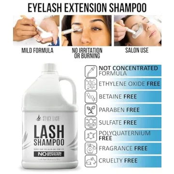 STACY LASH Eyelash Extension Shampoo 1 Gal for Professional Use