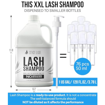 STACY LASH Eyelash Extension Shampoo 1 Gal for Professional Use