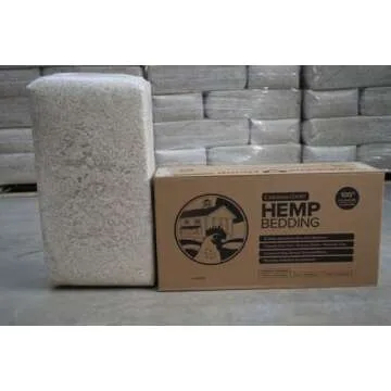Carolina Coops Hemp Bedding for Chicken Coop - Highly Absorbent, Long Lasting, Soft & Low Dust - Expands up to 5 Cubic Feet, Ideal for Poultry, Rabbits, Guinea Pigs, Hamsters, Horses, Goats