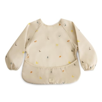Mushie Baby Bib | Mess-Free Long Sleeve for Toddlers