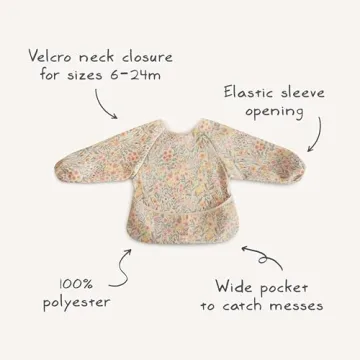 Mushie Baby Bib | Mess-Free Long Sleeve for Toddlers