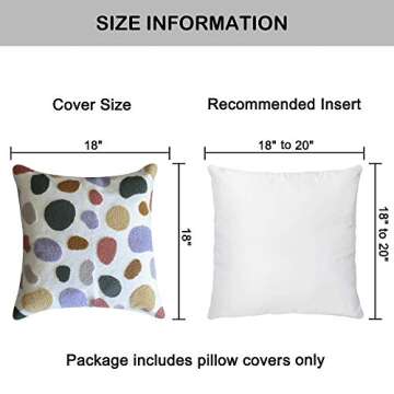 VANNCIO Modern Colorful Pillow Cover for Home Décor