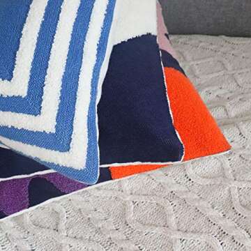 VANNCIO Modern Colorful Pillow Cover for Home Décor