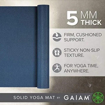 Gaiam Premium Non-Slip Yoga Mat for All Workouts