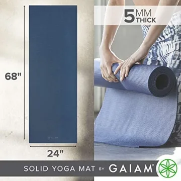 Gaiam Premium Non-Slip Yoga Mat for All Workouts